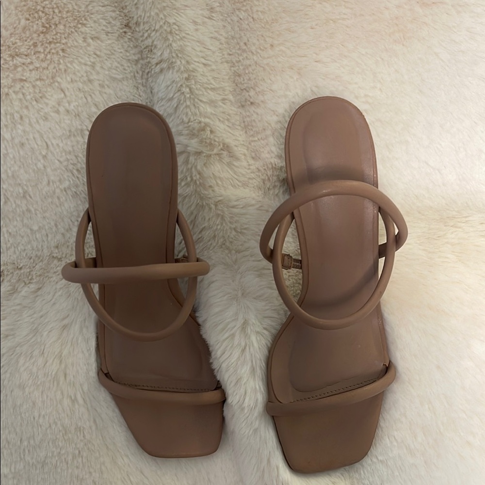 Aldo Brown Strappy Sandals with Heel